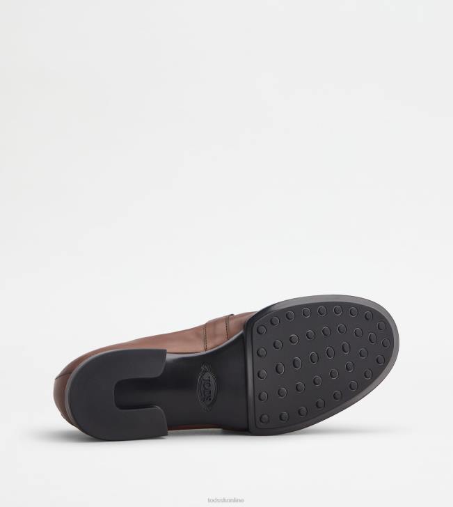Tod\'s 8NXV677 hnedá muži t nadčasové mokasíny v koži