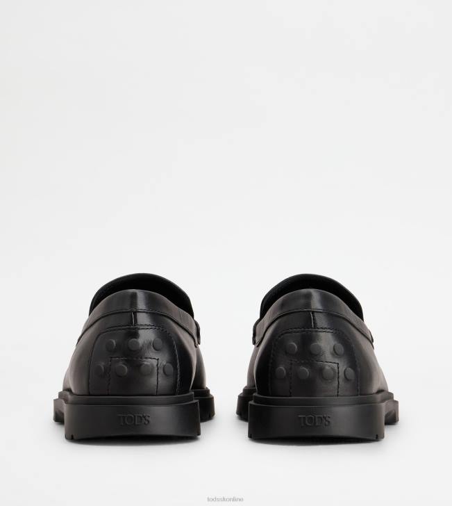 Tod\'s 8NXV680 čierna muži mokasíny v koži