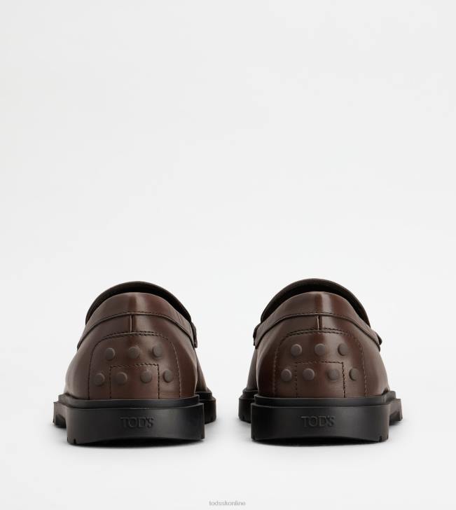 Tod\'s 8NXV681 hnedá muži mokasíny v koži