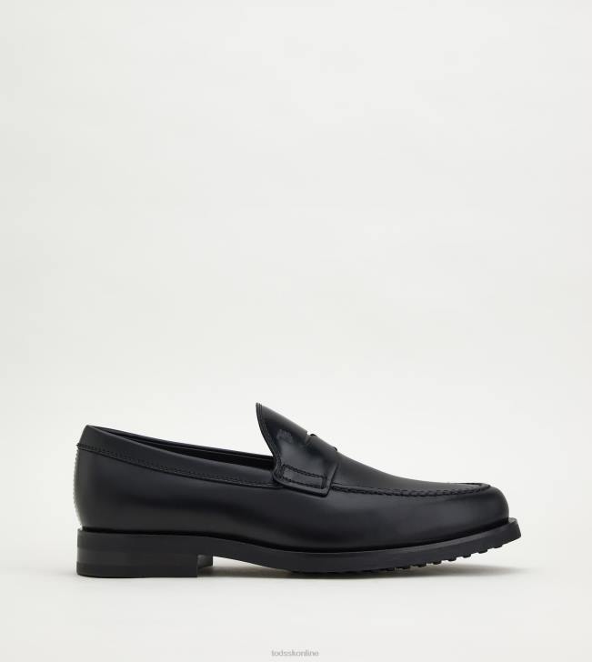 Tod's 8NXV682 čierna muži kožené mokasíny