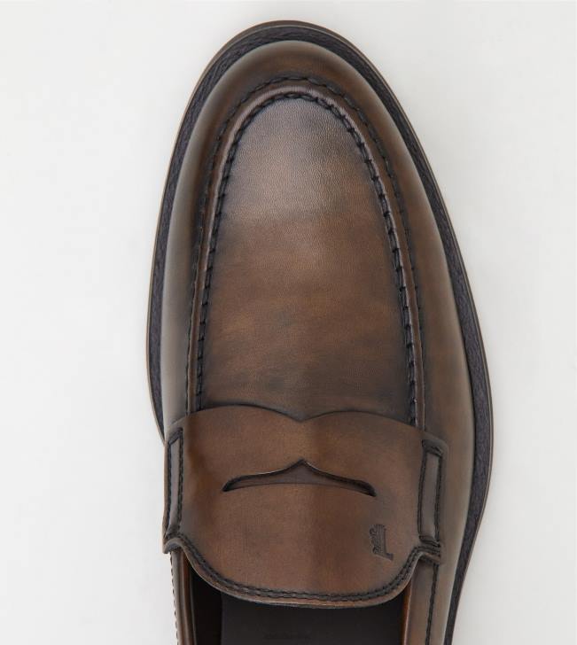 Tod\'s 8NXV683 hnedá muži kožené mokasíny