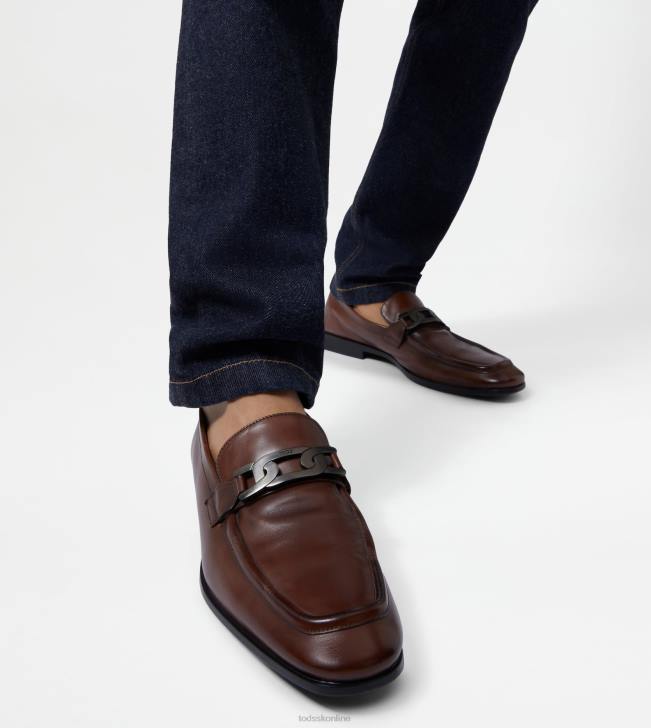 Tod\'s 8NXV686 hnedá muži mokasíny v koži