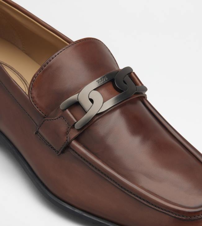 Tod\'s 8NXV686 hnedá muži mokasíny v koži