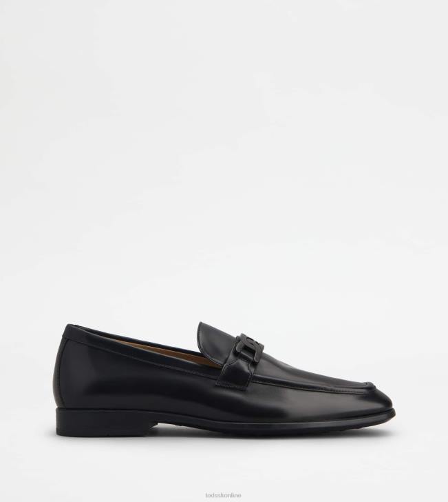 Tod's 8NXV687 čierna muži mokasíny v koži