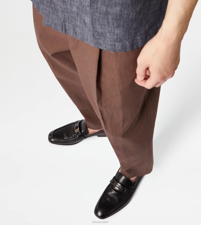 Tod\'s 8NXV687 čierna muži mokasíny v koži