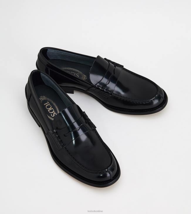 Tod\'s 8NXV688 čierna muži mokasíny v koži