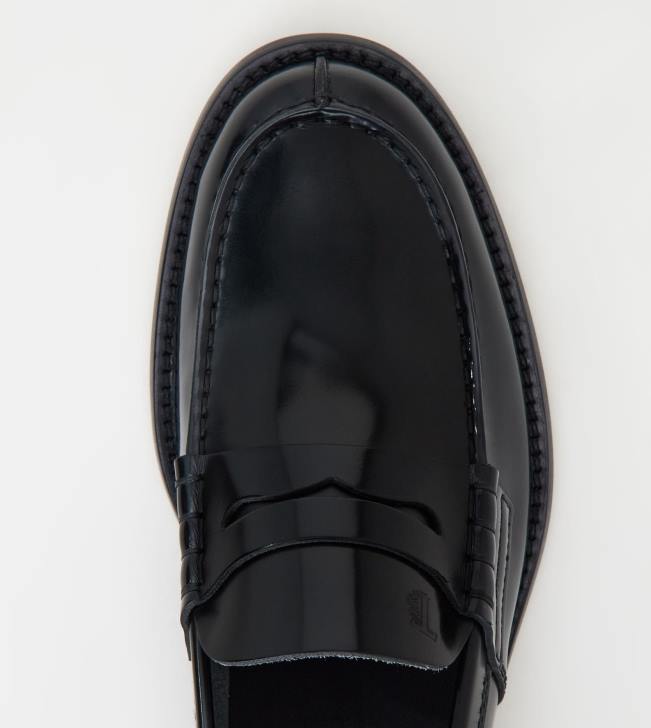Tod\'s 8NXV688 čierna muži mokasíny v koži