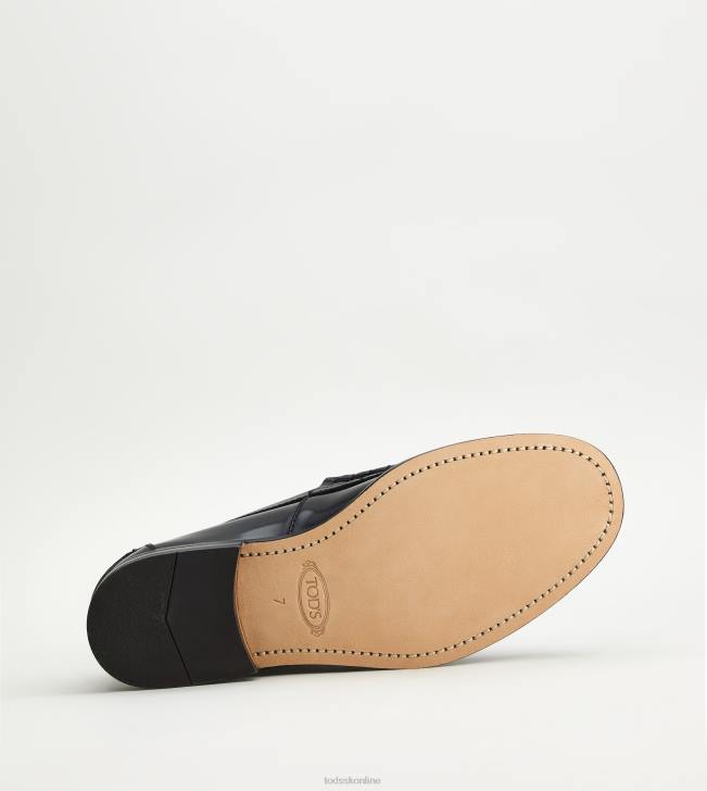 Tod\'s 8NXV688 čierna muži mokasíny v koži