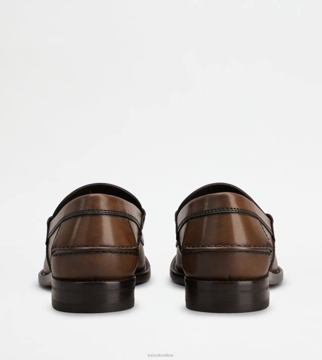 Tod\'s 8NXV689 hnedá muži mokasíny v koži