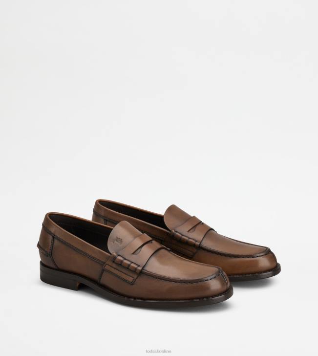 Tod\'s 8NXV689 hnedá muži mokasíny v koži