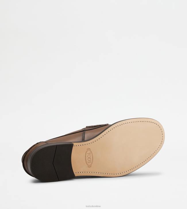 Tod\'s 8NXV689 hnedá muži mokasíny v koži