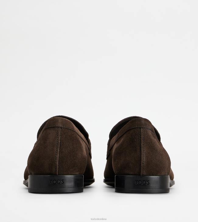 Tod\'s 8NXV691 hnedá muži mokasíny v semišu