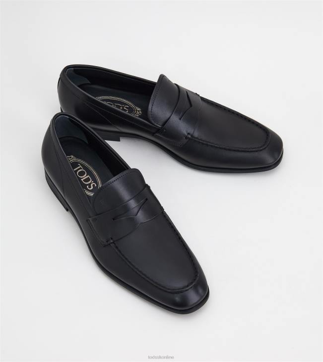 Tod\'s 8NXV692 čierna muži mokasíny v koži