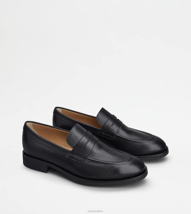 Tod\'s 8NXV697 čierna muži mokasíny v koži