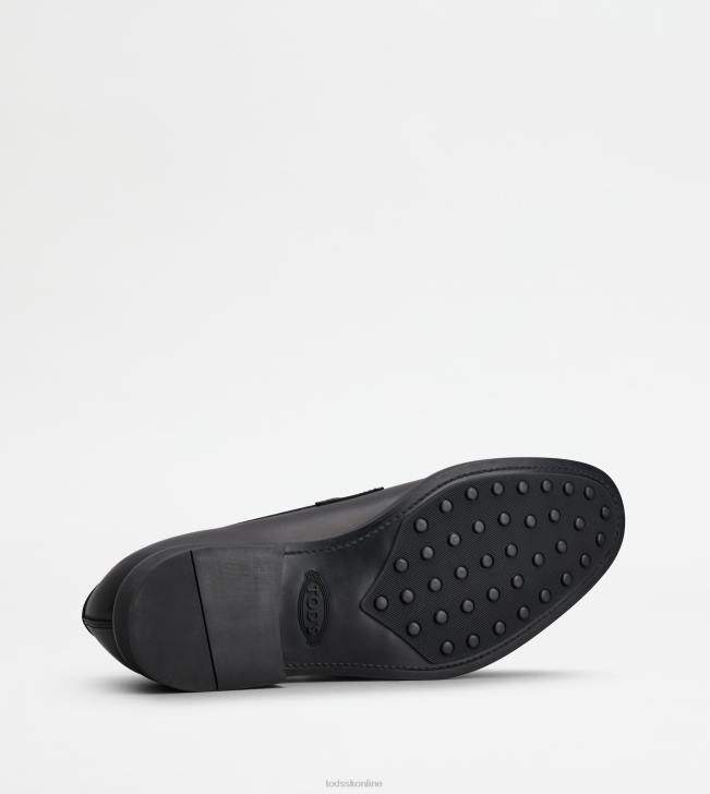 Tod\'s 8NXV697 čierna muži mokasíny v koži