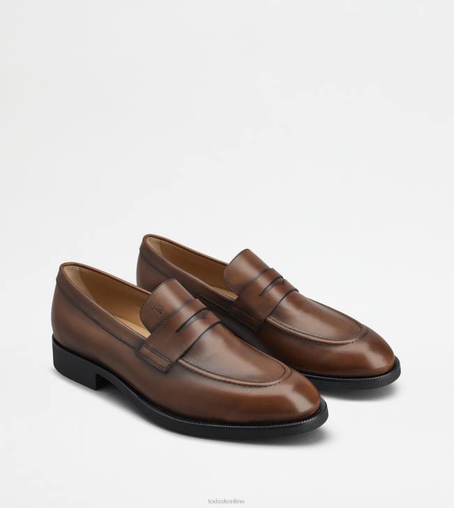 Tod\'s 8NXV698 hnedá muži mokasíny v koži