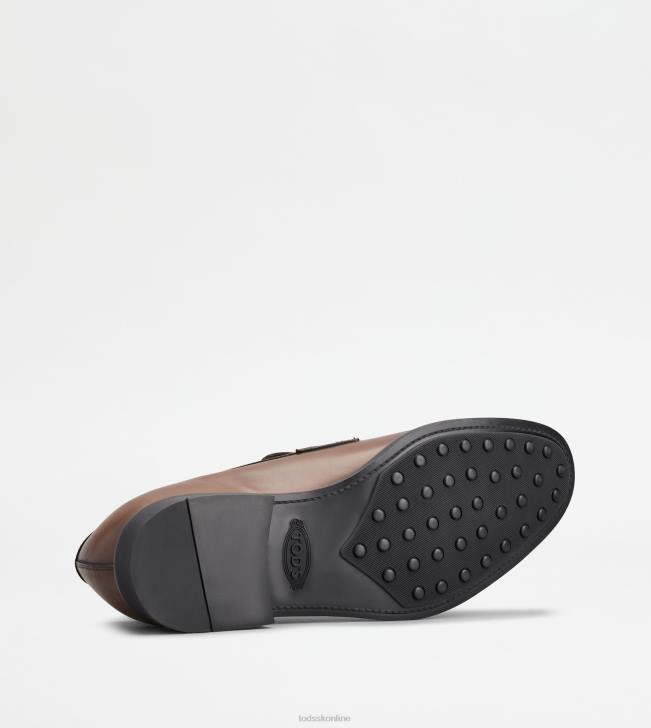 Tod\'s 8NXV698 hnedá muži mokasíny v koži
