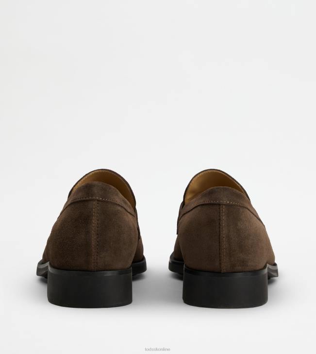 Tod\'s 8NXV699 hnedá muži mokasíny v semišu
