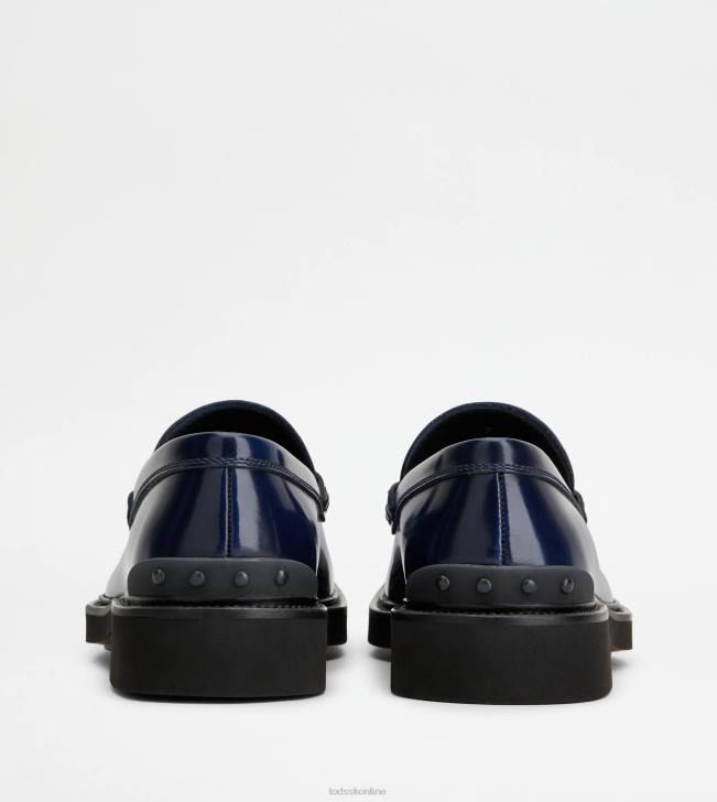 Tod\'s 8NXV701 Modrá muži t nadčasové mokasíny v koži