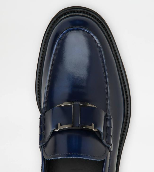 Tod\'s 8NXV701 Modrá muži t nadčasové mokasíny v koži