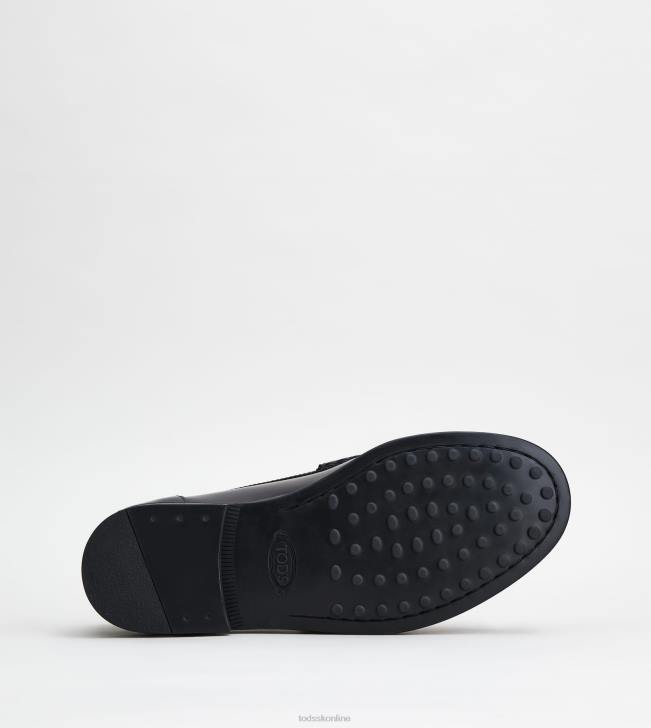 Tod\'s 8NXV702 čierna muži mokasíny v koži