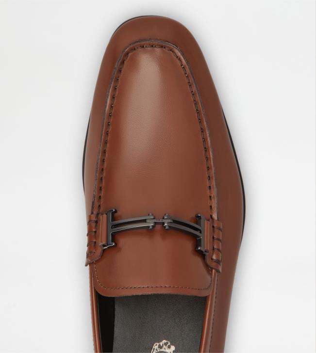 Tod\'s 8NXV705 hnedá muži mokasíny v koži