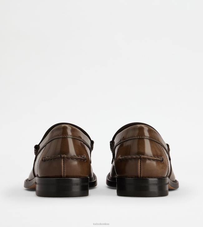 Tod\'s 8NXV706 hnedá muži mokasíny v koži
