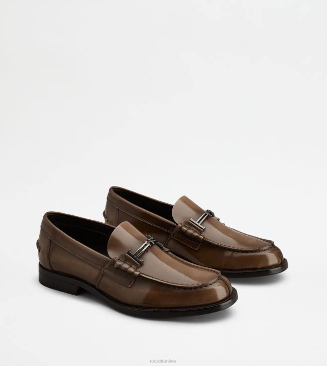 Tod\'s 8NXV706 hnedá muži mokasíny v koži