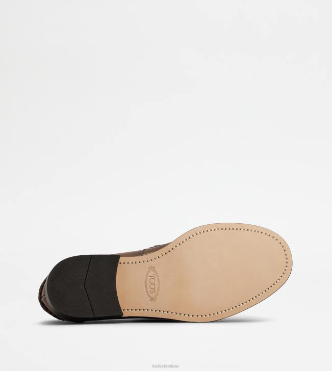 Tod\'s 8NXV706 hnedá muži mokasíny v koži