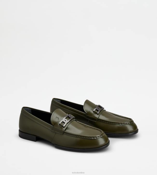 Tod\'s 8NXV709 zelená muži kate mokasíny v koži