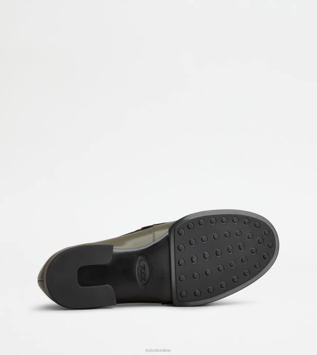 Tod\'s 8NXV709 zelená muži kate mokasíny v koži