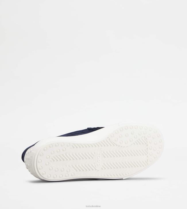 Tod\'s 8NXV780 Modrá muži mokasíny v semišu