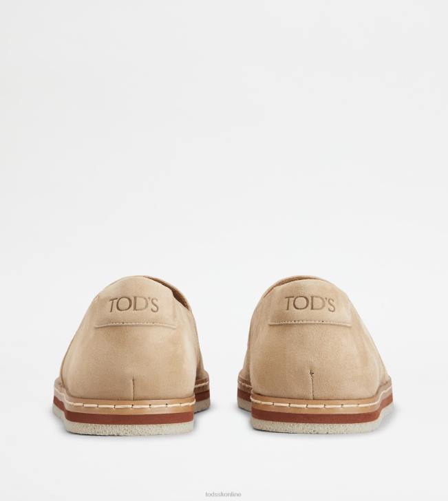 Tod\'s 8NXV895 béžová muži návleky z semišu