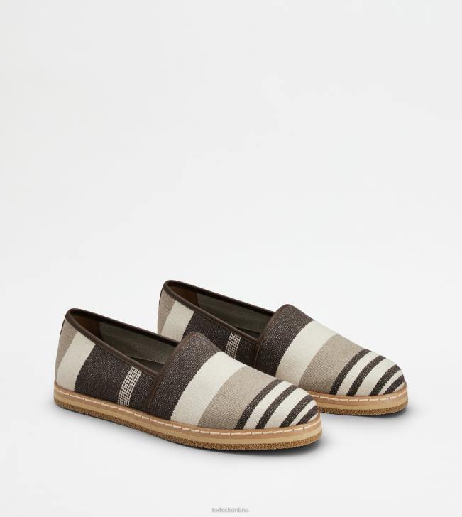 Tod\'s 8NXV897 sivobiela/béžová/hnedá muži návleky do látky