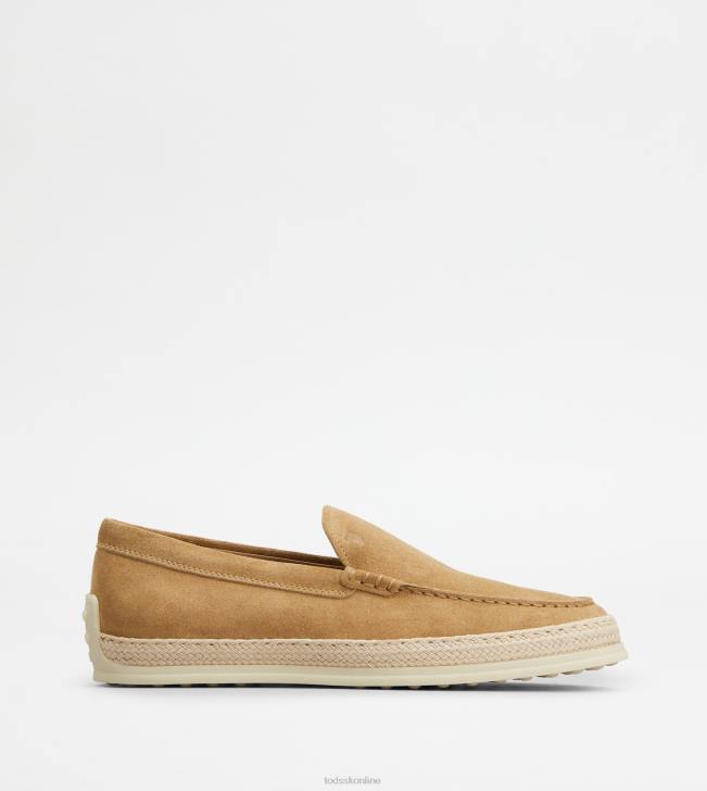 Tod\'s 8NXV898 béžová muži návleky z semišu