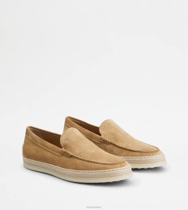 Tod\'s 8NXV898 béžová muži návleky z semišu