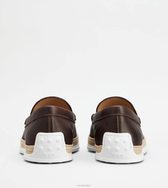 Tod\'s 8NXV899 hnedá muži mokasíny z kože