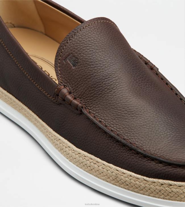 Tod\'s 8NXV899 hnedá muži mokasíny z kože