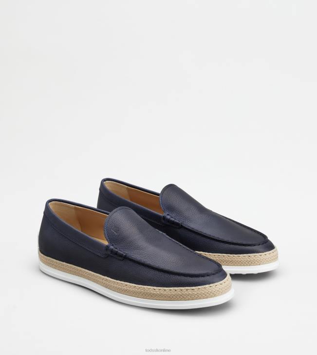 Tod\'s 8NXV900 Modrá muži mokasíny z kože