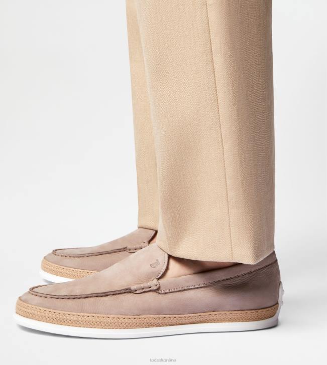 Tod\'s 8NXV901 béžová muži návleky z nubuku