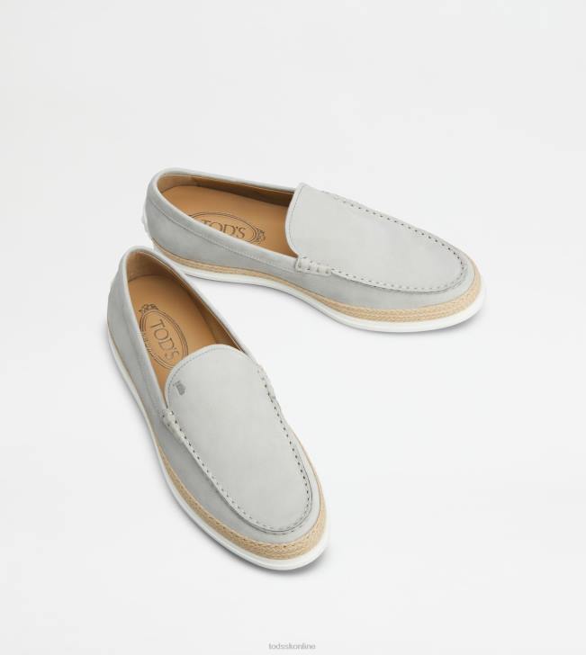 Tod\'s 8NXV902 sivá muži návleky z nubuku