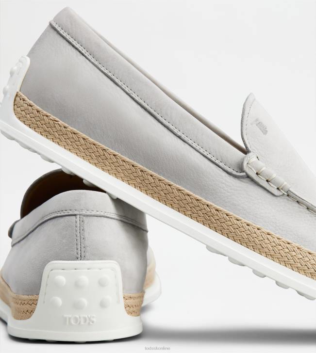 Tod\'s 8NXV902 sivá muži návleky z nubuku