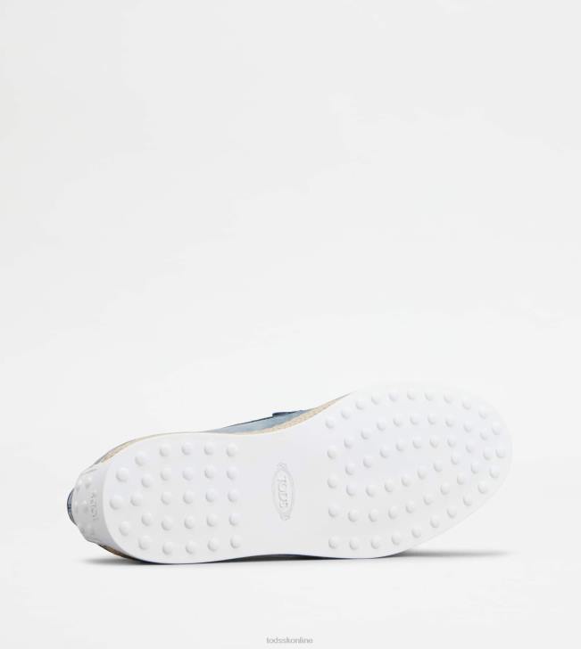Tod\'s 8NXV903 svetlo modrá muži návleky z nubuku