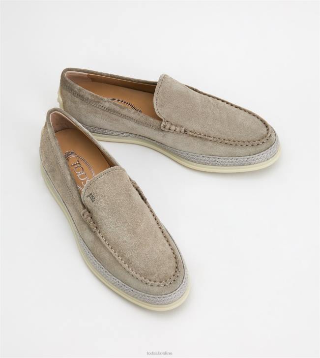 Tod\'s 8NXV904 sivá muži návleky z semišu