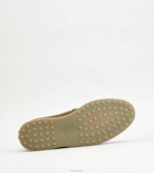 Tod\'s 8NXV905 hnedá muži návleky z semišu