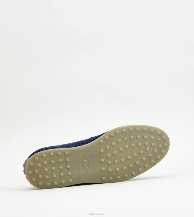 Tod\'s 8NXV906 Modrá muži návleky z semišu