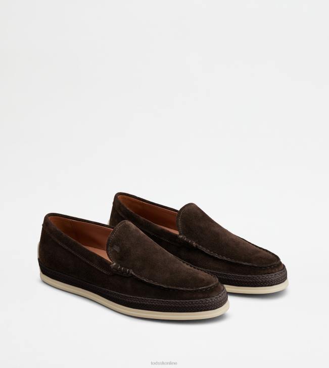 Tod\'s 8NXV907 hnedá muži semišové mokasíny