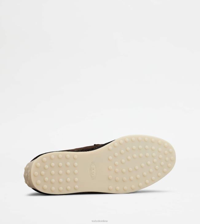 Tod\'s 8NXV907 hnedá muži semišové mokasíny
