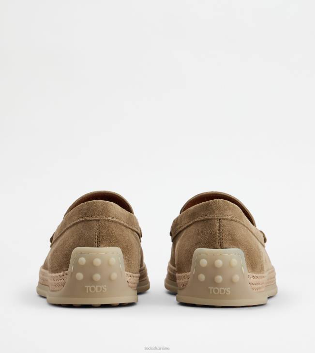 Tod\'s 8NXV908 béžová muži semišové mokasíny