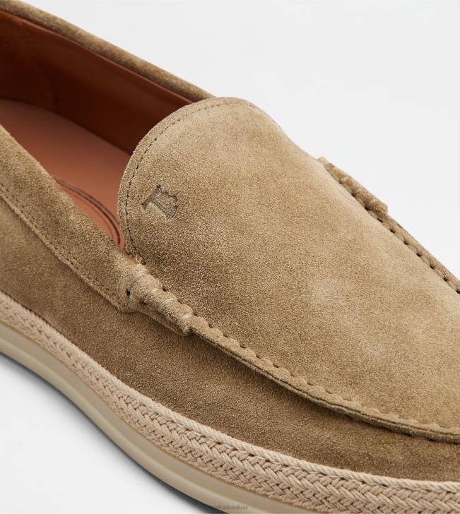 Tod\'s 8NXV908 béžová muži semišové mokasíny